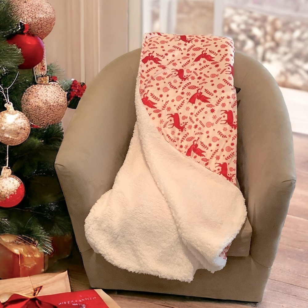 Motif Christmas Holiday Blanket